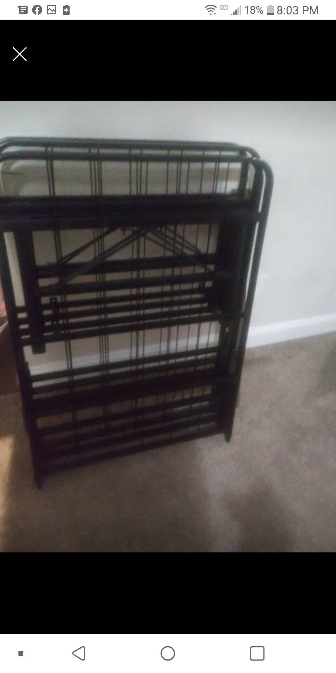 Full size metal bed frame