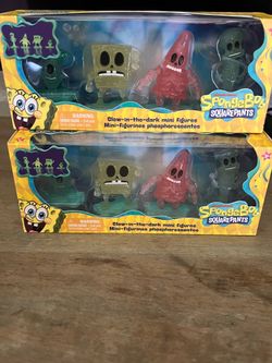 SpongeBob skeletal Figurines