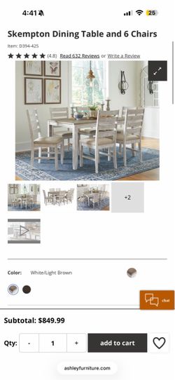 Skempton Dining Table and 6 Chairs
