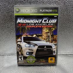 Midnight Club Los Angeles Complete Edition Microsoft Xbox 360, TESTED & WORKING!