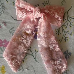 3 Statement Hair Bow Clips – Coquette / Sheer 