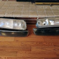 2000 Chevrolet headlights And Daytime Driving Lights Housing Only No Bulbs  (GMT800 platform) 