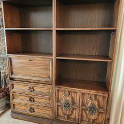 Timeless Solid Wood Bookshelves Set Of 2  Or Separate