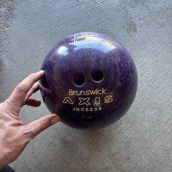Bowling ball with travel bag
