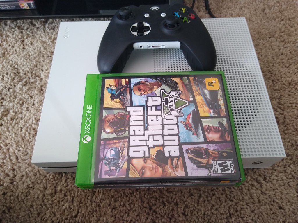 ($200)XBOX ONE S 1TB + 2 GAMES + CONTROLLER + ALL THE CABLES