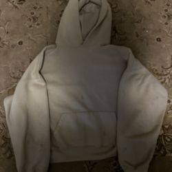 cream oversized mnml hoodie