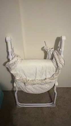 Clothes , shoes , picnic basket , bassinet