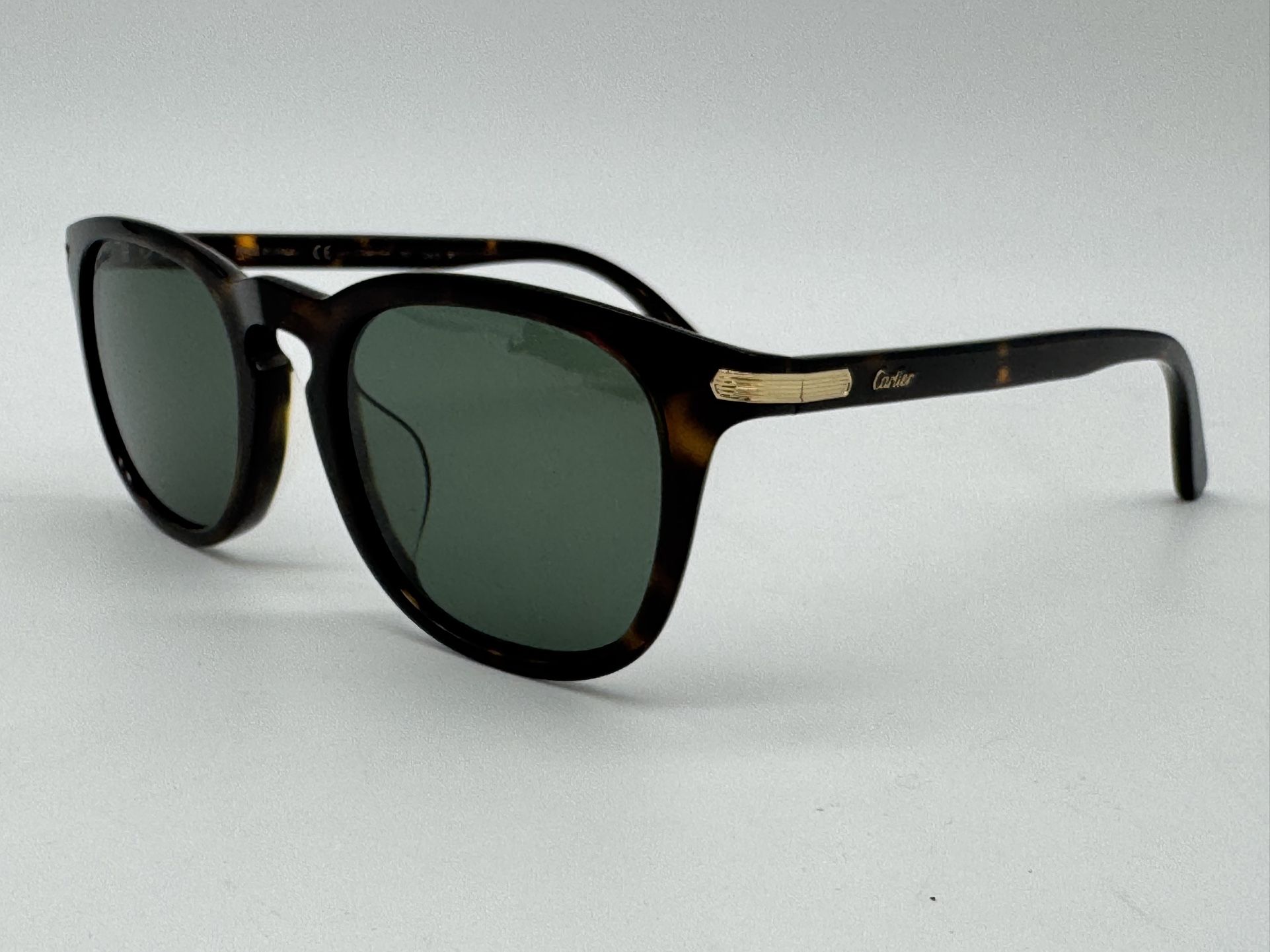 C DE CARTIER HAVANA ACETATE SUNGLASSES CT0011SA BRAND NEW  display picture 1