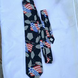 Vtg Ralph Marlin Style FIFA World Cup USA ‘94 Commemorative Men’s Neck Tie