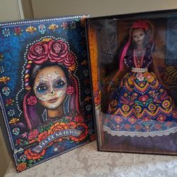 Barbie Dia De Los Muertos 2022 Day of The Dead Doll Calavera Face Colectble~NWT