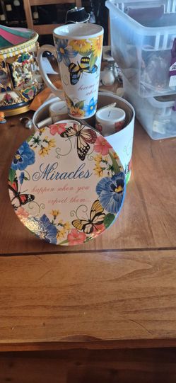 Miracles butterfly mugs