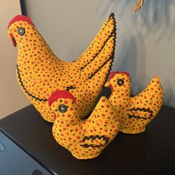 Fabric Chicken Set 