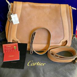 Rare Cartier Shoulder Bag Vintage New Old Stock Pouch Case Bag Messenger Box