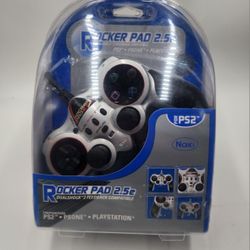 Naki Rocker Pad 2.5e Wired Dualshock 2 Feedback Compatible Controller For PS1 & PS2 New & Sealed 