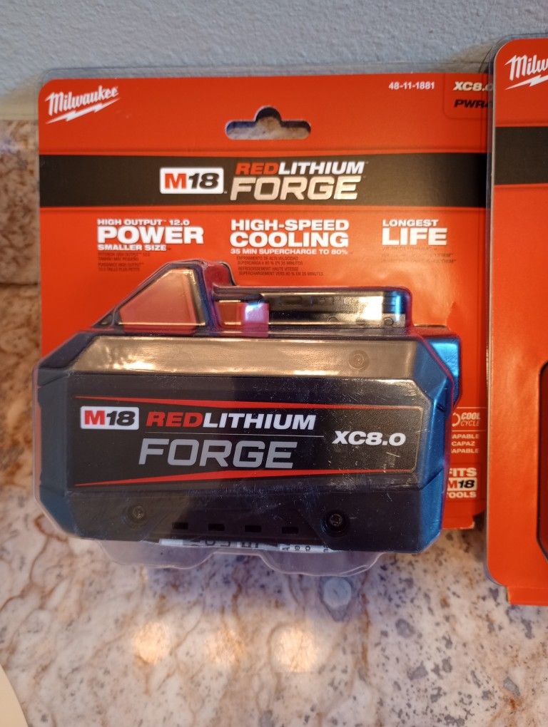 Milwaukee Forge 8.0 New Battery