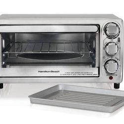 1100-Watt 4-Slice Stainless Steel Toaster Oven