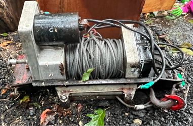 Electric Winch with Steel Cable and Hook