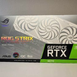 Asus ROG Strix Nvidia GeForce 3070 White OC Edition .