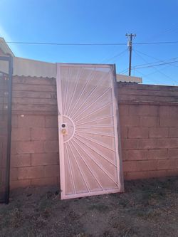 Metal security door
