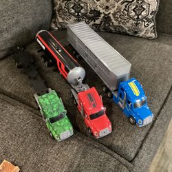 Lot Of 3 Semi Truck Toys