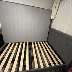 Queen Bed Frame & Mattress
