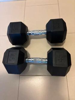 45lb dumbbell set (pair)
