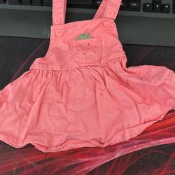 Strawberry Overall Dress 