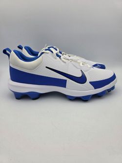 Nike Trout 9 Pro MCS White Blue Baseball Cleats Men's Size 12