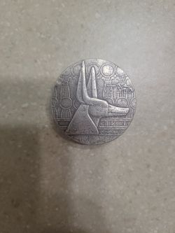 2021 Chad Republic Egyptian Series 5 Oz 999 Antique Finish Silver Coin 