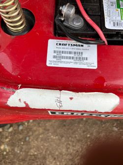 Craftsman riding mower