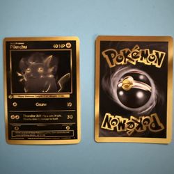 Custom Pikachu Gold and Black