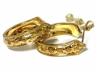 Louis Vuitton Gold monogram earrings