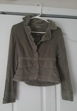 Juniors olive green size medium jacket