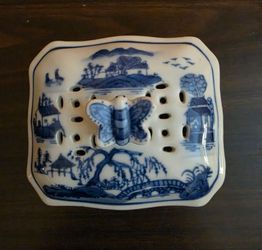Vintage Blue and White porcelain dish