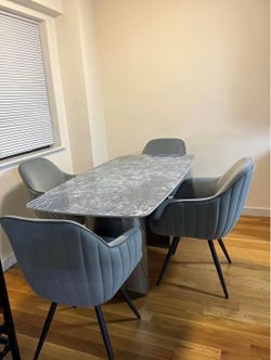 Rectangular stone table
