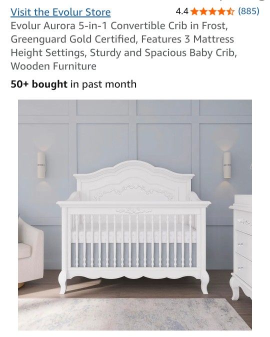 Kelley Evolur
5 In 1 Convertible Crib Aurora