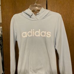 Baby Blue Adidas Hoodie Size Small. 