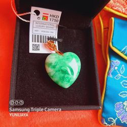 Love Symbols Jade Style Charms Pendant