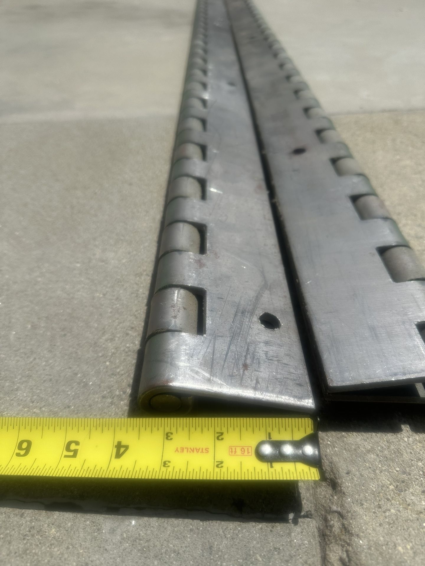 2 Heavy Duty Piano Hinges 8’X 6” Weldable