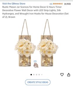 Mason Jar Sconces For Home Decor