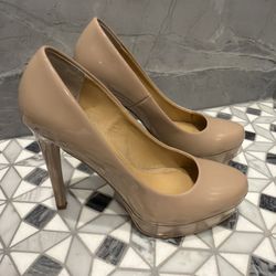 CHINESE LAUNDRY Women’s Beige Stiletto Heels Pumps Size 8 Excellent Used Condition