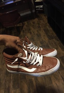 Leather Vans sz 9.5