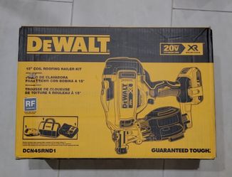 20V MAX Lithium-Ion 15-Degree Electric Cordless Roofing Nailer Kit with 2.0Ah Battery Charger and Bag