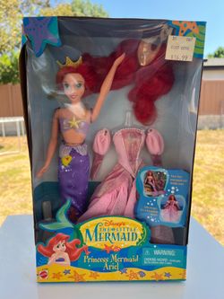 Disney The Little Mermaid Princess Mermaid Ariel Doll Mattel 1997 Vintage