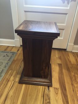 Pair Of Walnut Pedestals 14”x25”