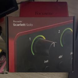 Focusrite Scarlet Solo 4th Generation Interface 