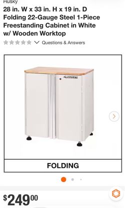 Husky base folding cabinet