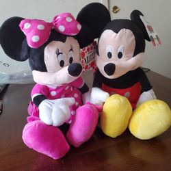 Mickey and Minnie backpacks