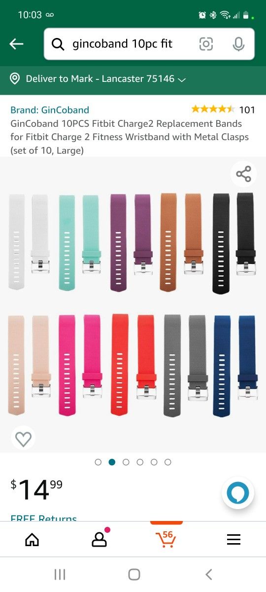 GinCoband 10Pcs Fitbit Versa 