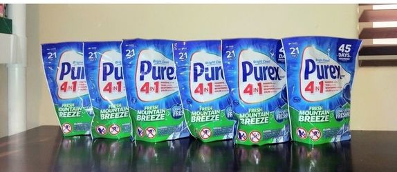 Purex 4-in-1 Laundry Pacs Fresh Mountain Breeze $3 Each